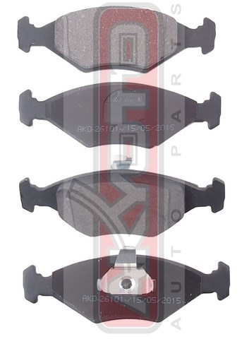 Колодки тормозные дисковые передние - Akyoto AKD-26101