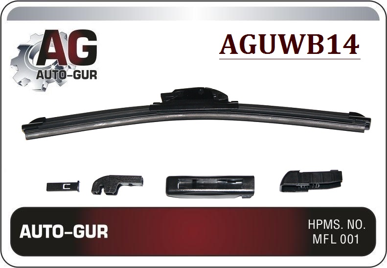 Щетка стеклоочистителя бескаркасная 14' 350mm brem - Auto-GUR AGUWB14