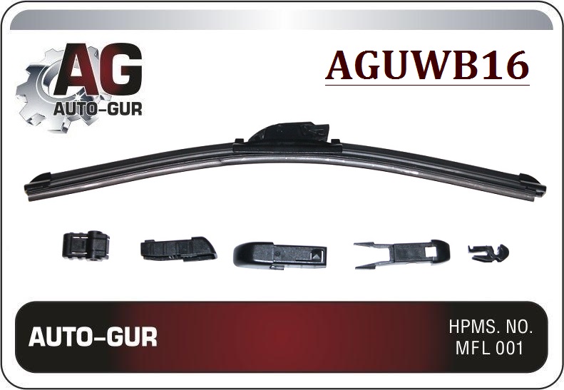 Щетка стеклоочистителя бескаркасная 16' 400 mm bre - Auto-GUR AGUWB16