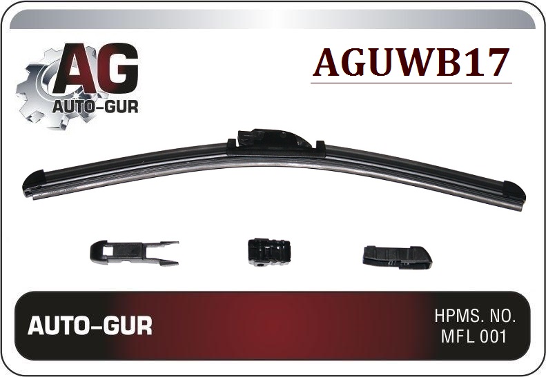 Щетка стеклоочистителя бескаркасная 17' 425 mm bre  - Auto-GUR AGUWB17