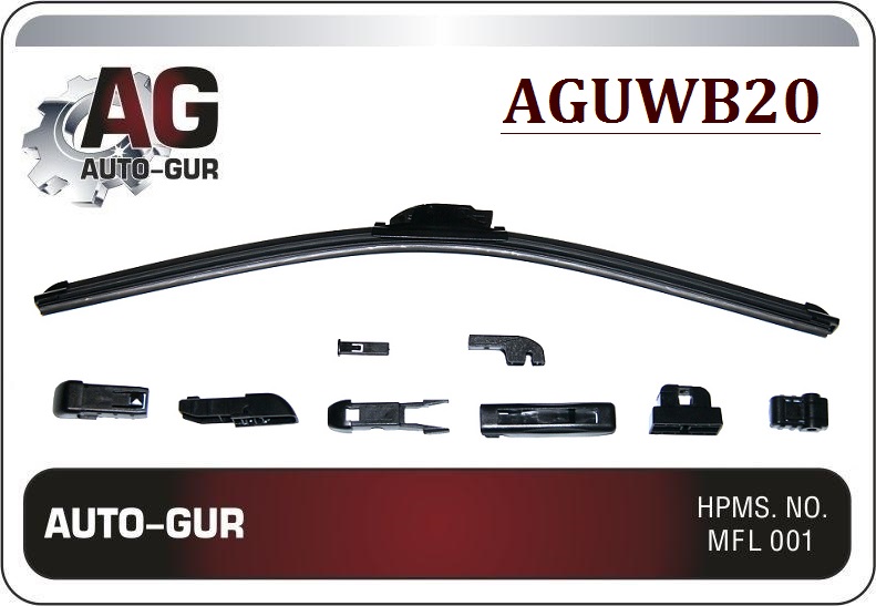 Щетка стеклоочистителя бескаркасная 20' 500 mm bre - Auto-GUR AGUWB20