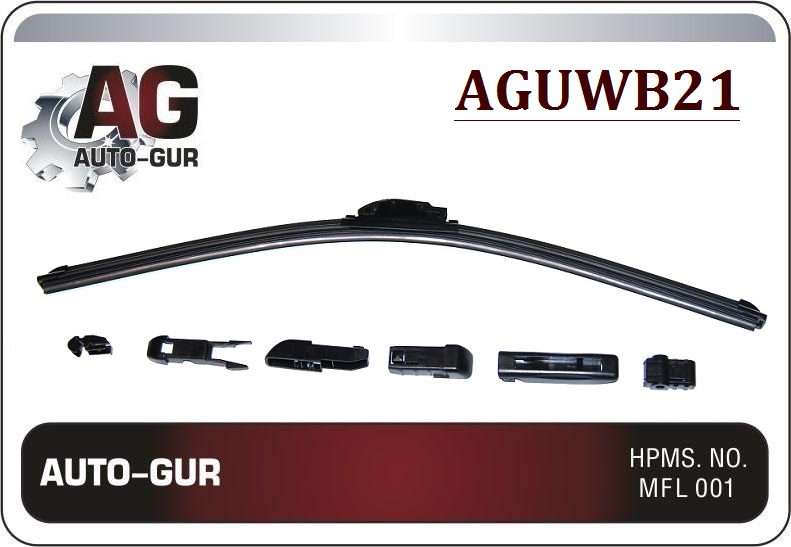 Щетка стеклоочистителя бескаркасная 21' 525 mm bre - Auto-GUR AGUWB21