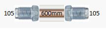 Трубка тормозная d=4.75mm длинна 600мм (z-105/z-10 - Auto-GUR AGWP009