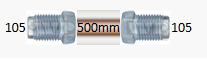 Трубка тормозная d=4.75mm длинна 500мм (z-105/z-10 - Auto-GUR AGWP017