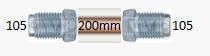 Трубка тормозная d=4.75mm длинна 200мм (z-105/z-10 - Auto-GUR AGWP043