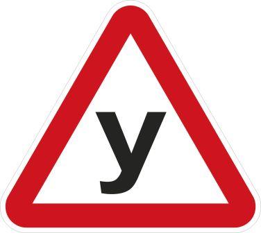 Наклейка знак ученик 13*13
