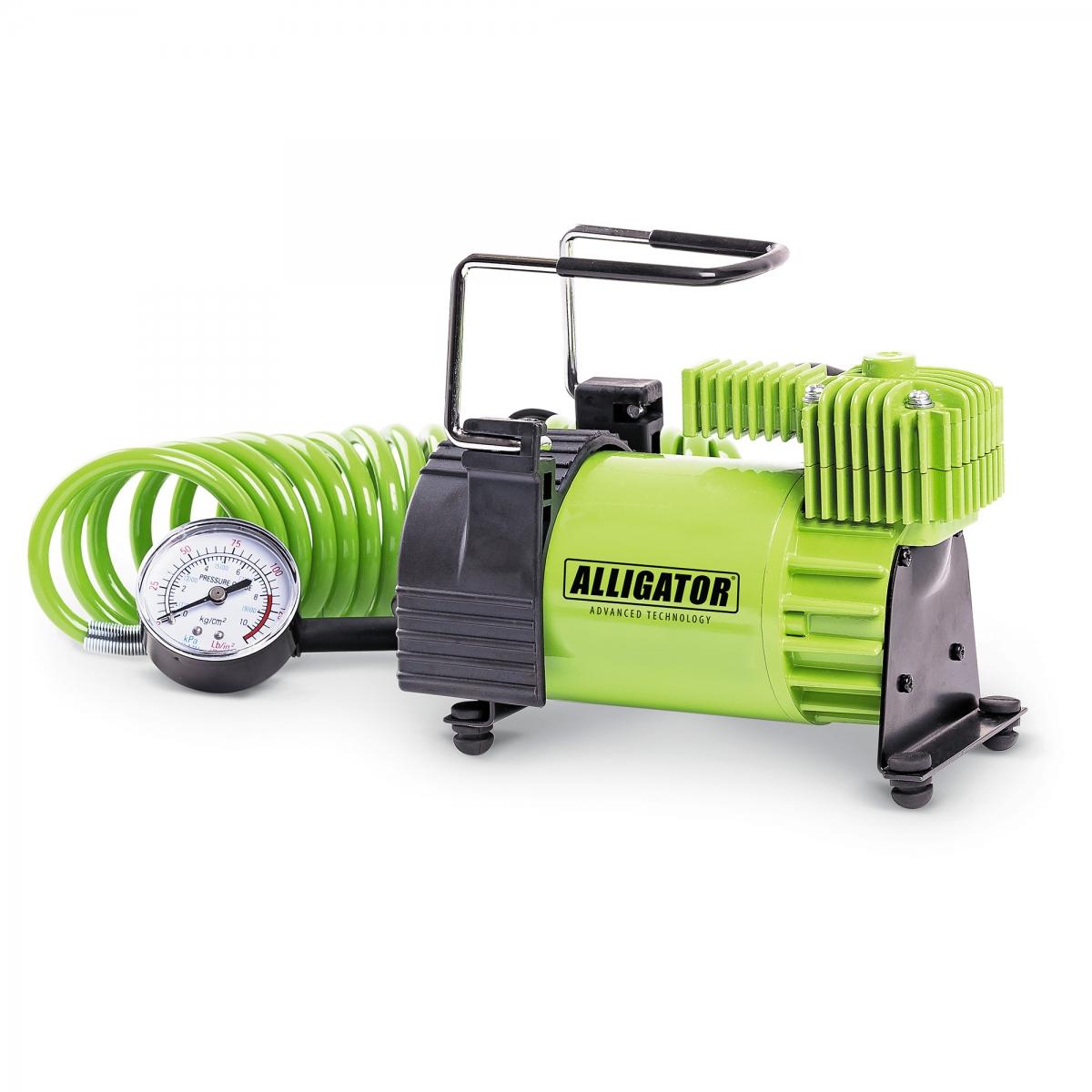 Компрессор 40л/мин 180w 12V метал. переход. для накач., сумка, шланг 4м, Аллигатор з - Autoprofi AL-400