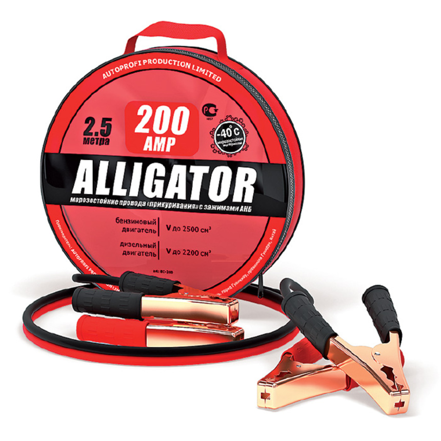 Autoprofi alligator провода для прикуривания, 200а - Autoprofi BC200