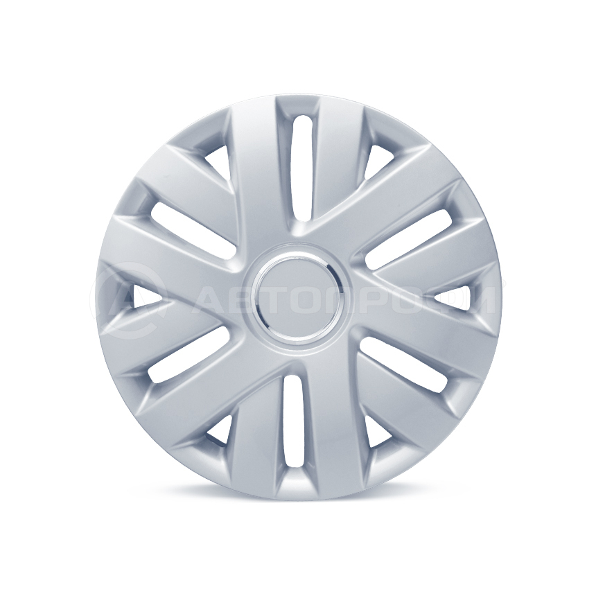 Wc-1145 silver (16)_колпаки колесные! PP пластик, регул. обод, к-кт 4шт, металлик, R16 (400мм) - Autoprofi WC-1145SILVER(16)