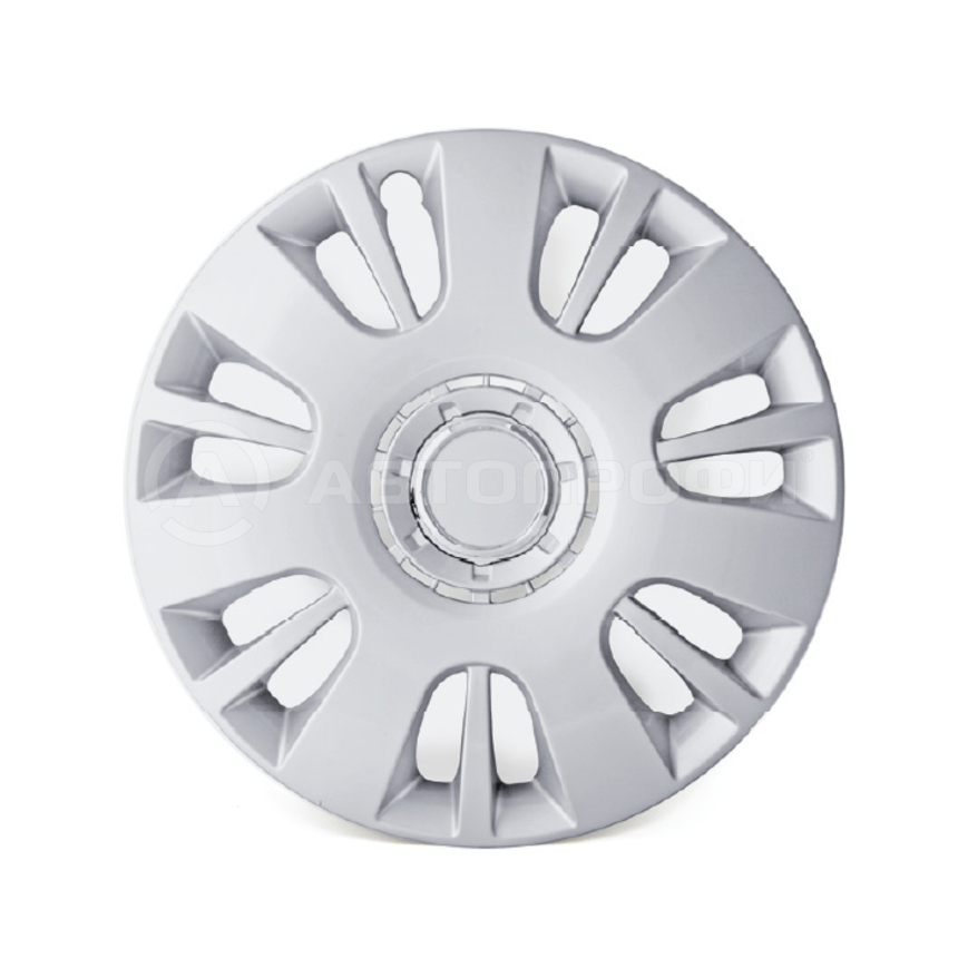 Wc-1150 silver (14)_колпаки колесные! PP пластик, регул. обод, к-кт 4шт, металлик, R14 (350мм) - Autoprofi WC-1150SILVER(14)