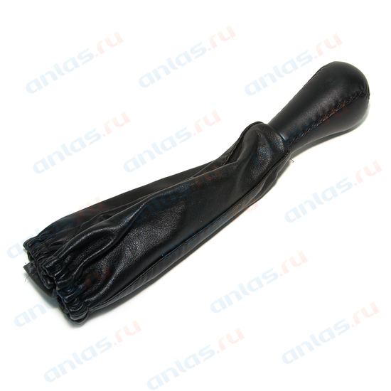 Ручка КПП ваз-2108 кожа+ пыльник черный (azard) кпп00094 - AZARD KPP00094