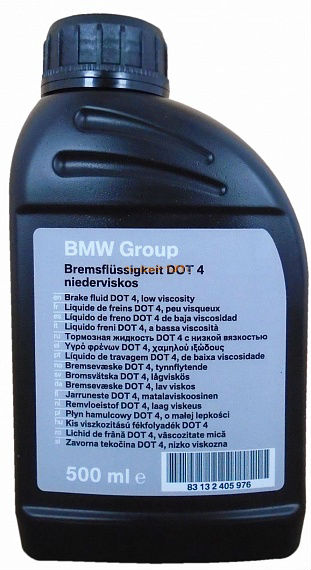 Жидкость тормозная dot4 0,5л - BMW 83132405976