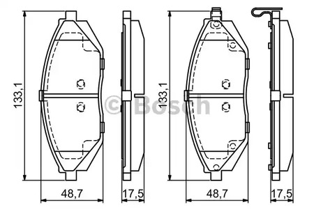 Колодки тормозные дисковые | перед | - Bosch 0 986 494 684