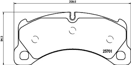 Колодки тормозные дисковые | перед | - Brembo P 65 033