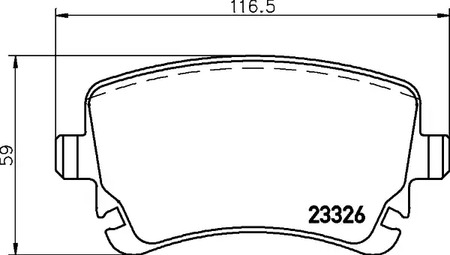 Колодки тормозные дисковые | зад | - Brembo P 85 143