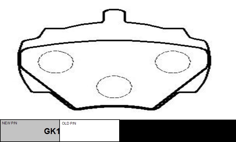 Колодки тормозные - CTR CKTA-4