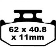 Brake fa152/2r (торм. колодки дисковые) - EBC FA152/2R