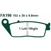 Brake fa196hh (торм. колодки дисковые) - EBC FA196HH