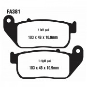 Brake fa381hh (торм. колодки дисковые) - EBC FA381HH