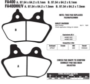 Brake fa400hh (торм. колодки дисковые) - EBC FA400HH