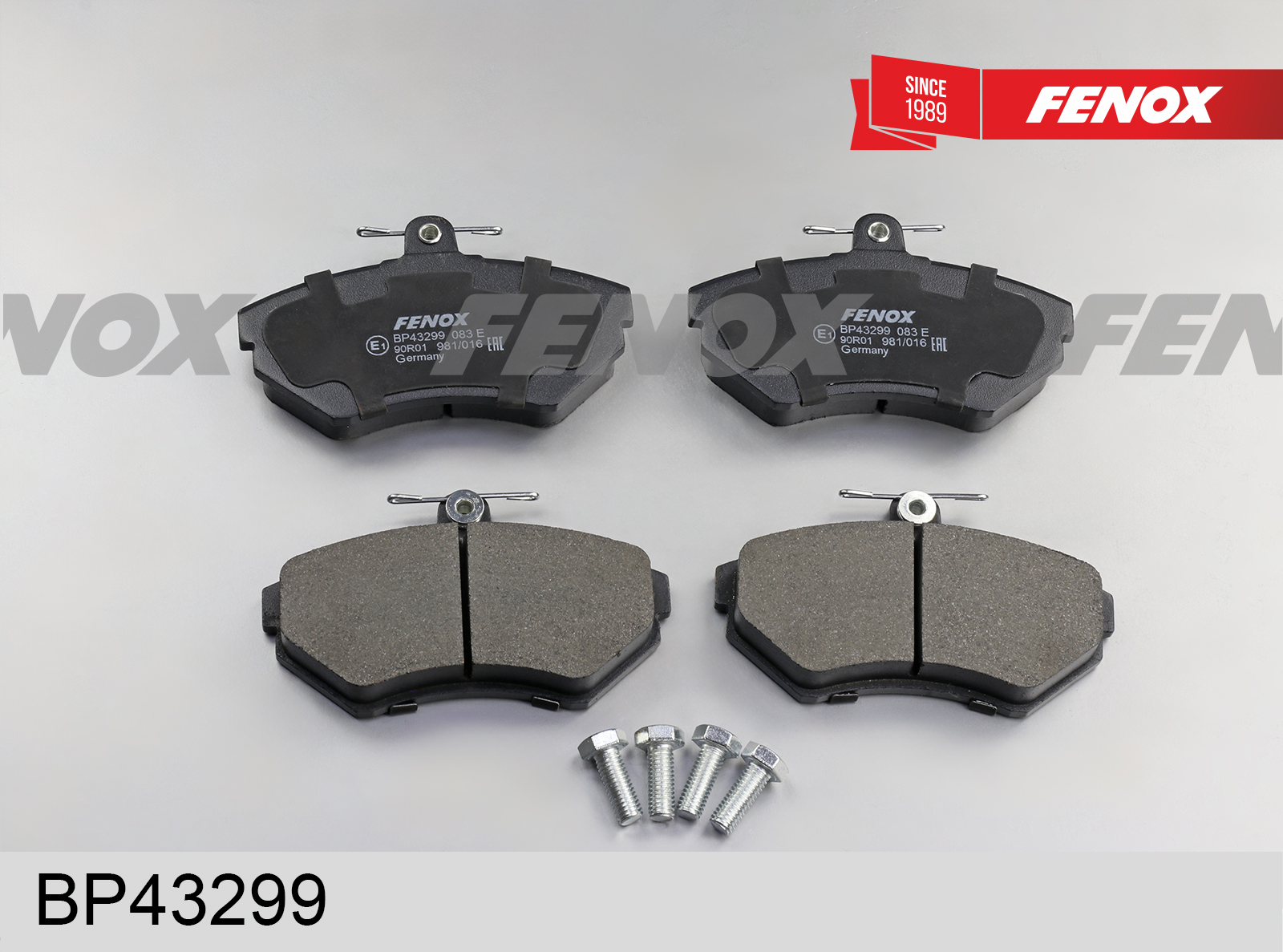 Колодки тормозные дисковые | перед прав/лев | - Fenox BP43299
