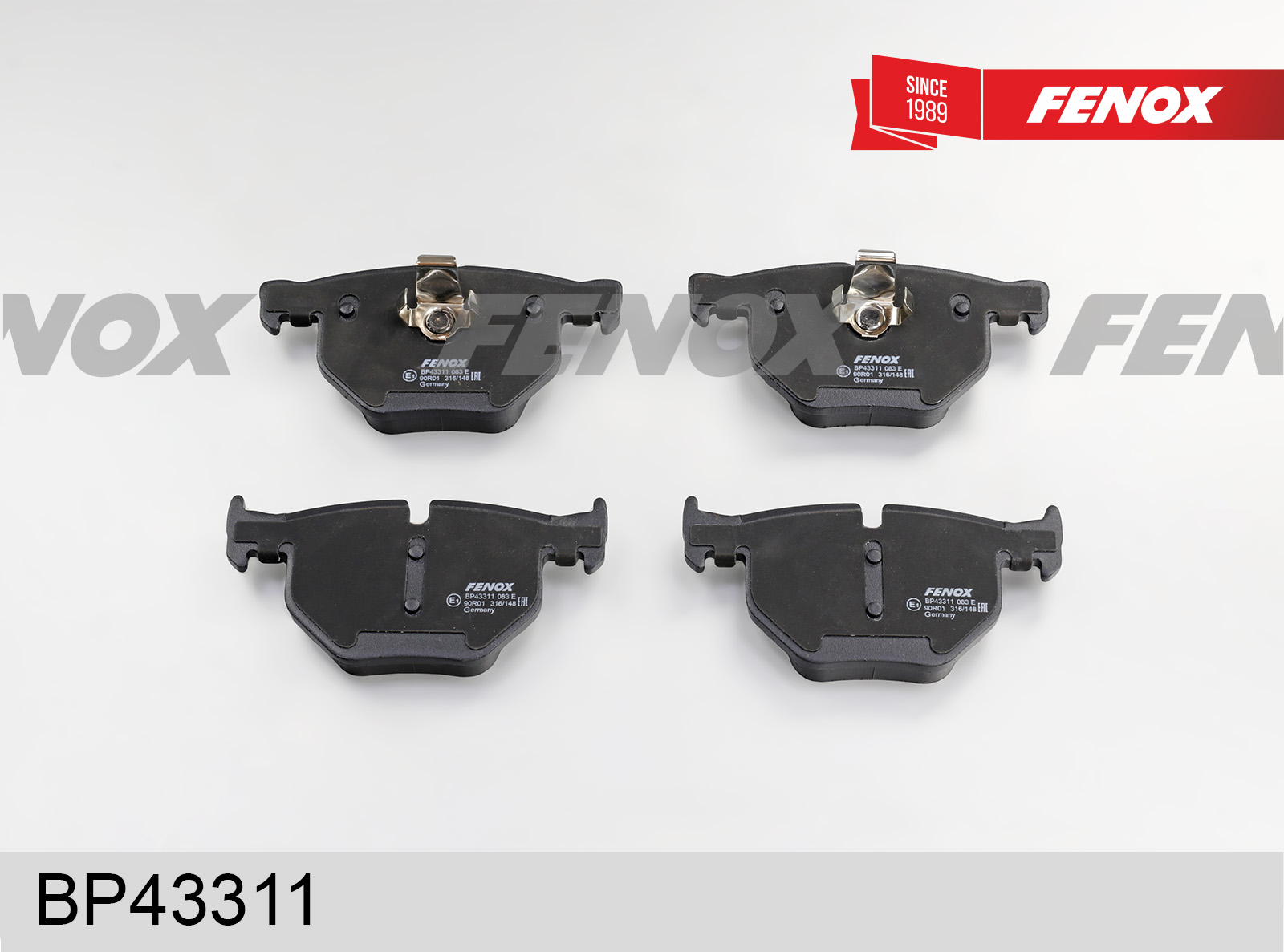 Колодки тормозные дисковые | зад прав/лев | - Fenox BP43311