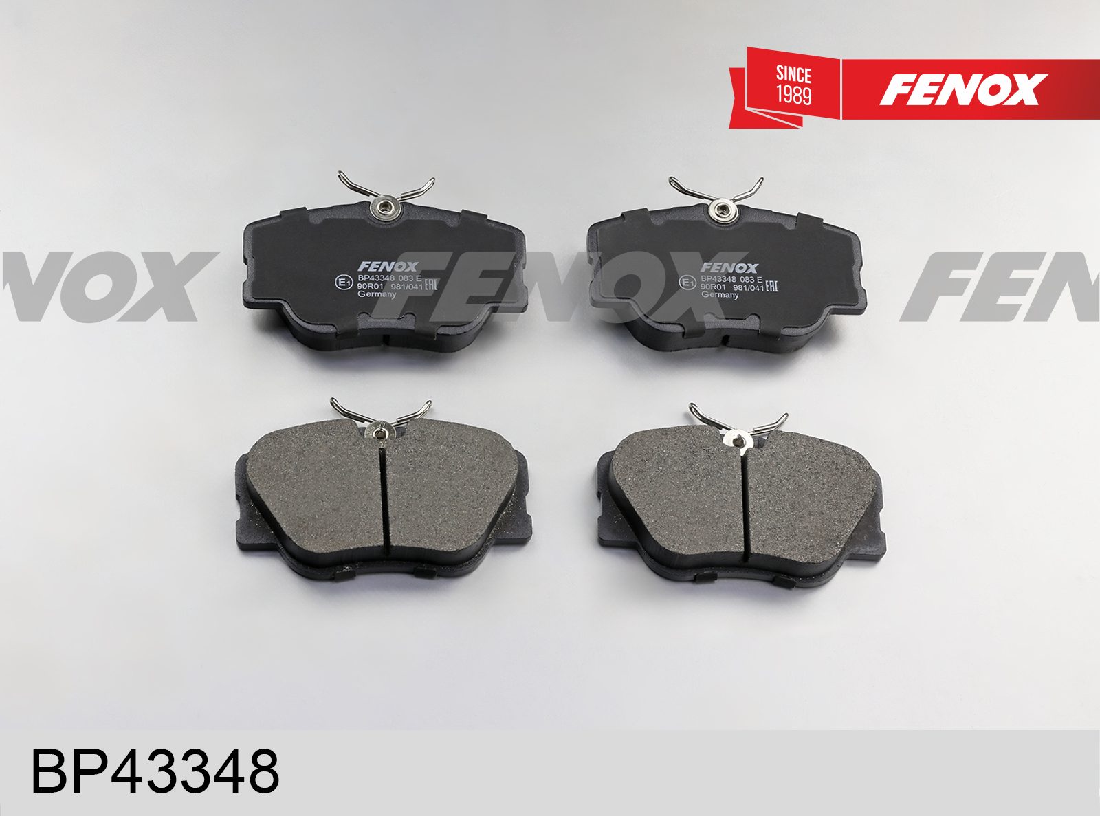 Колодки тормозные дисковые | перед прав/лев | - Fenox BP43348