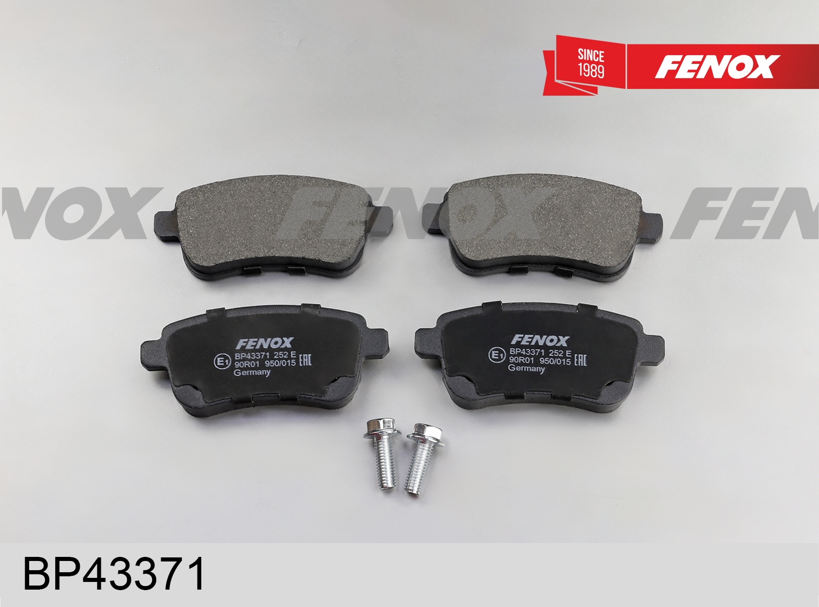 Колодки тормозные дисковые | зад прав/лев | - Fenox BP43371