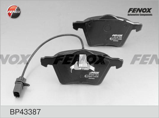 Колодки тормозные дисковые | перед прав/лев | - Fenox BP43387