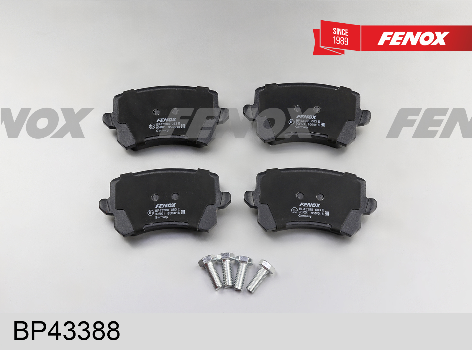 Колодки тормозные дисковые | зад прав/лев | - Fenox BP43388