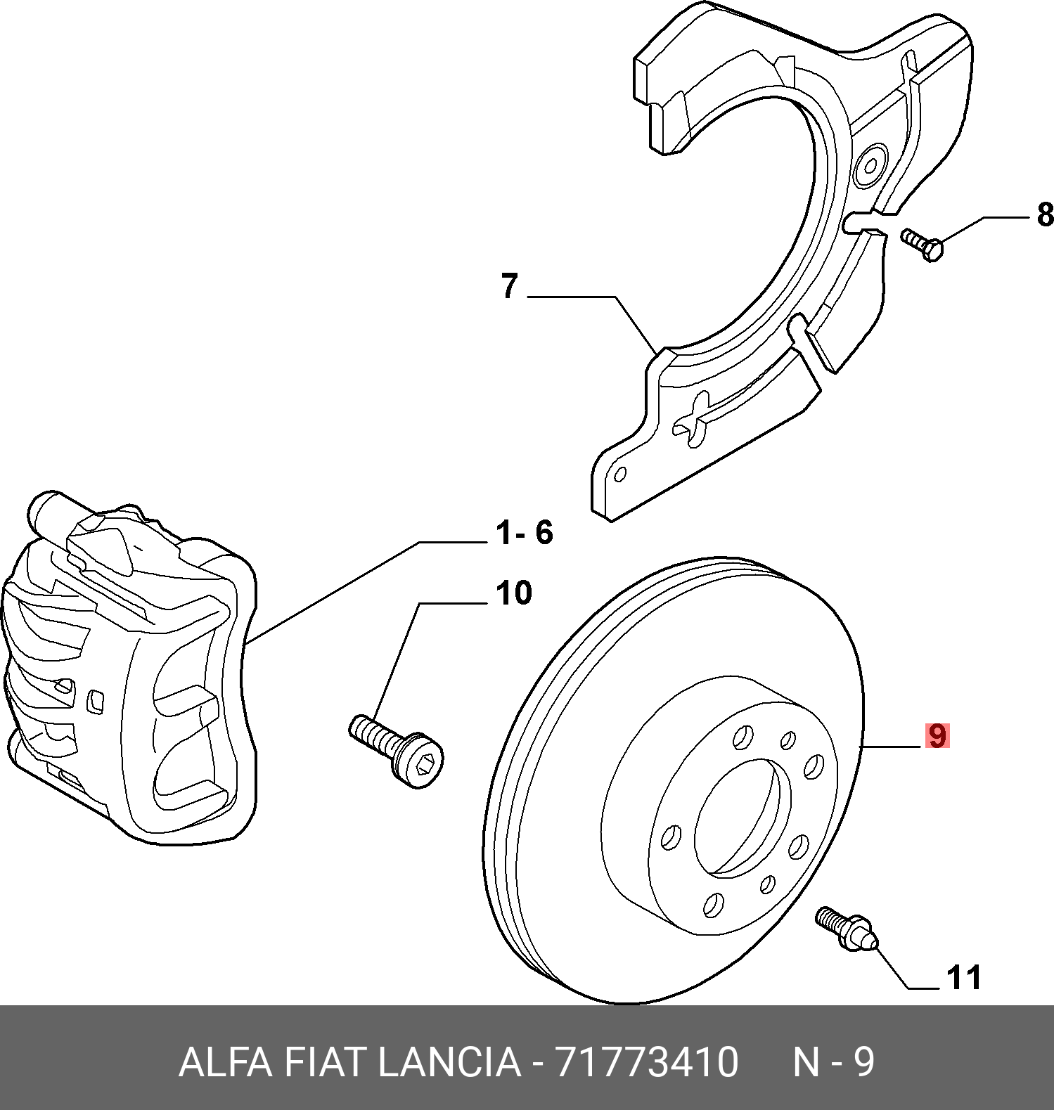 Тормозной диск cl | перед | - Fiat/Alfa/Lancia 71773410