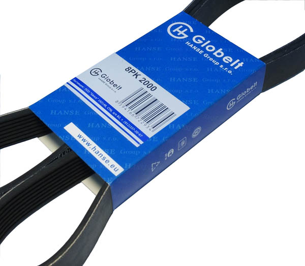 Ремень приводной, поликлиновой - Globelt 8PK2000