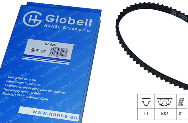 Ремень грм - Globelt HZ025