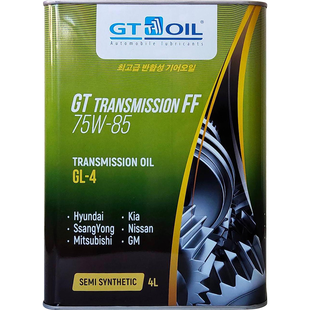 Масло трансмиссионное полусинтетическое GT transmission FF gl-4 75w-85, 4л. - Gt oil 8809059407806