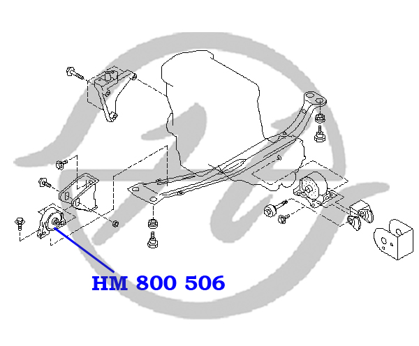 Опора двигателя, передняя - Hanse HM800506