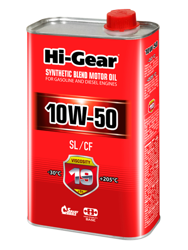 10w-50 sl/cf масло моторное полусинтетическое 1л - Hi-Gear HG1150