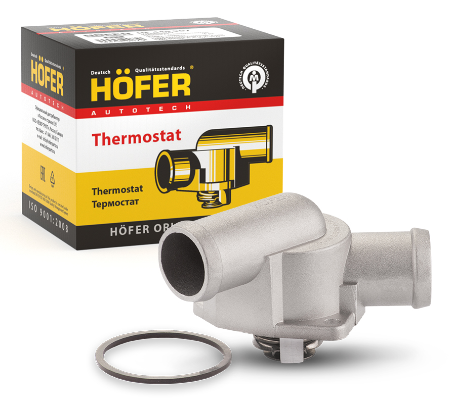 Термостат ваз 21082 (крышка с термоэлементом) - Hofer HF445907