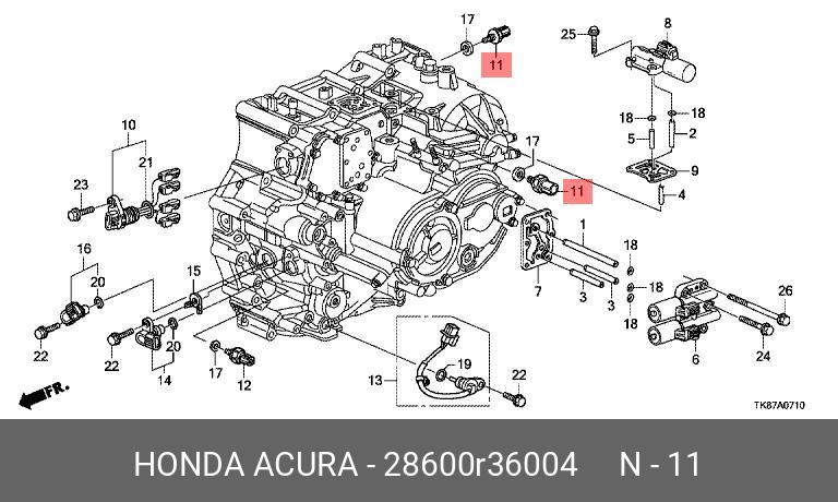 Датчик давления масла - Honda 28600-R36-004