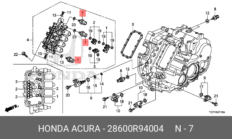 Датчик давления масла - Honda 28600-R94-004