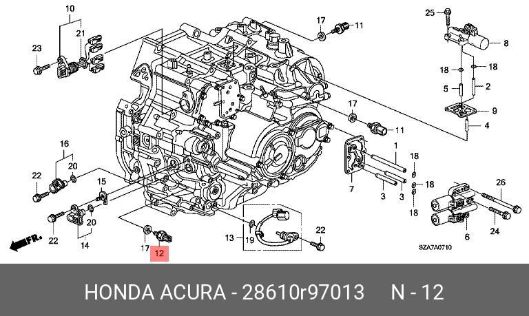 Датчик давления масла - Honda 28610-R97-013