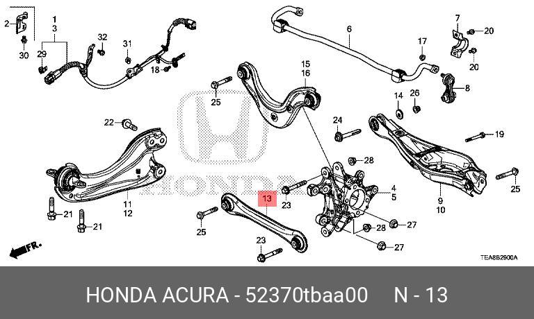 Деталь - Honda 52370-TBA-A00