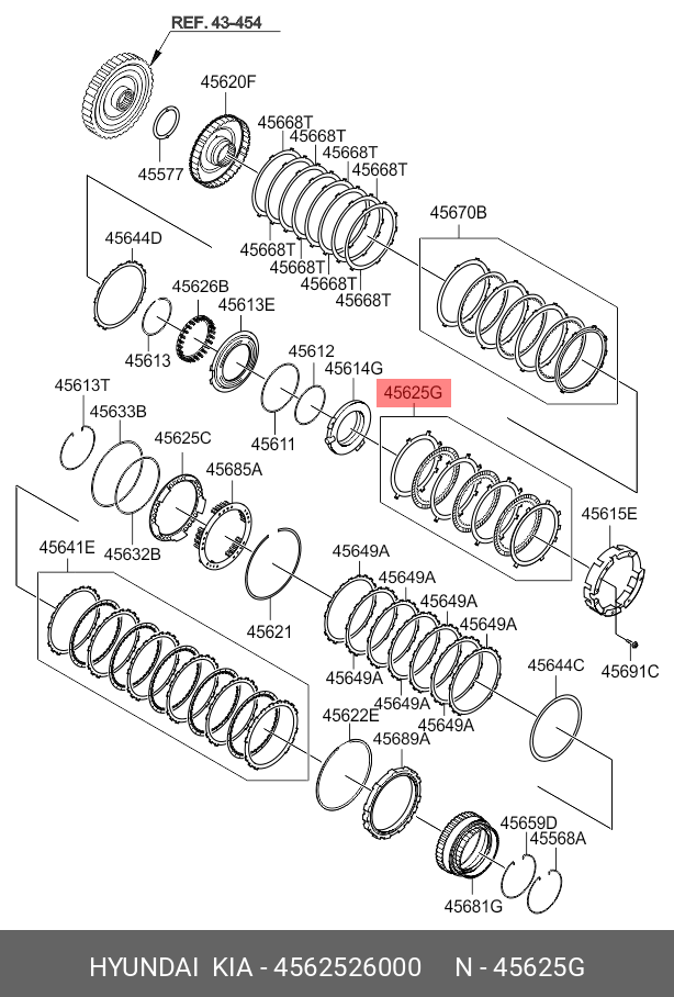 Диск тормозной - Hyundai/Kia 4562526000