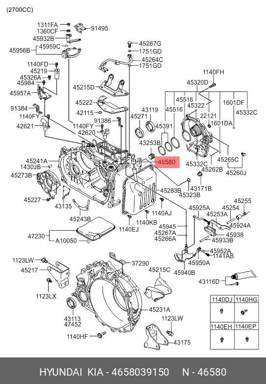 Датчик уровня масла - Hyundai/Kia 4658039150