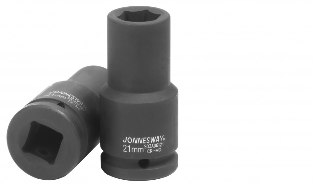 головка торцевая ударная глубокая 3/4dr 21 мм. - JONNESWAY S03AD6121