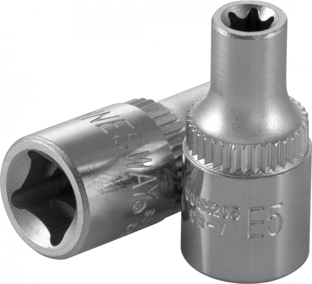 Торцевая головка 1/4 dr внешний torx е-5 - JONNESWAY S06H205