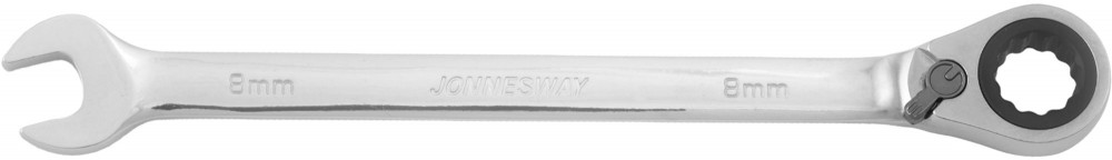 Ключ комбинированный трещоточный с реверсом, 8 мм - JONNESWAY W60108