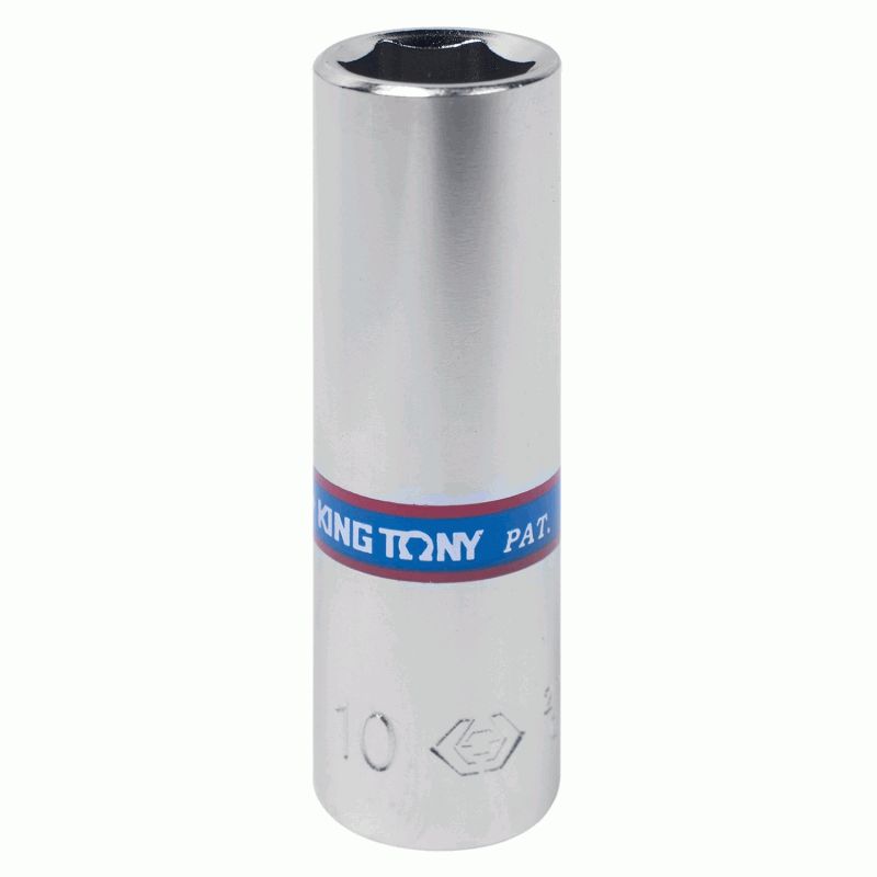 Головка торцевая глубокая шестигранная 1/4, 10 мм - King Tony 223510M