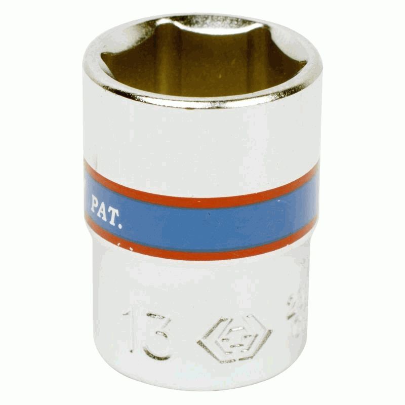 Головка торцевая 6 гр., 13мм, 1/4 - King Tony 233513M