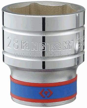 Головка торцевая стандартная шестигранная 1/2 10 мм - King Tony 433510M