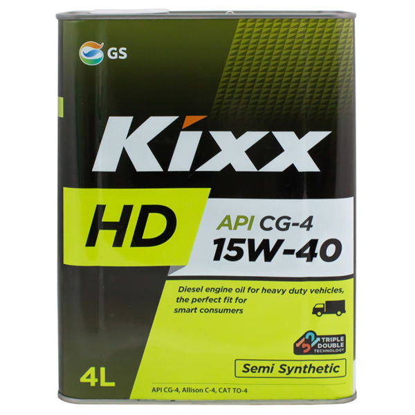 Масло моторное Kixx HD cg-4 15w-40 /4л мет.  п/синт. - KIXX L202344TE1